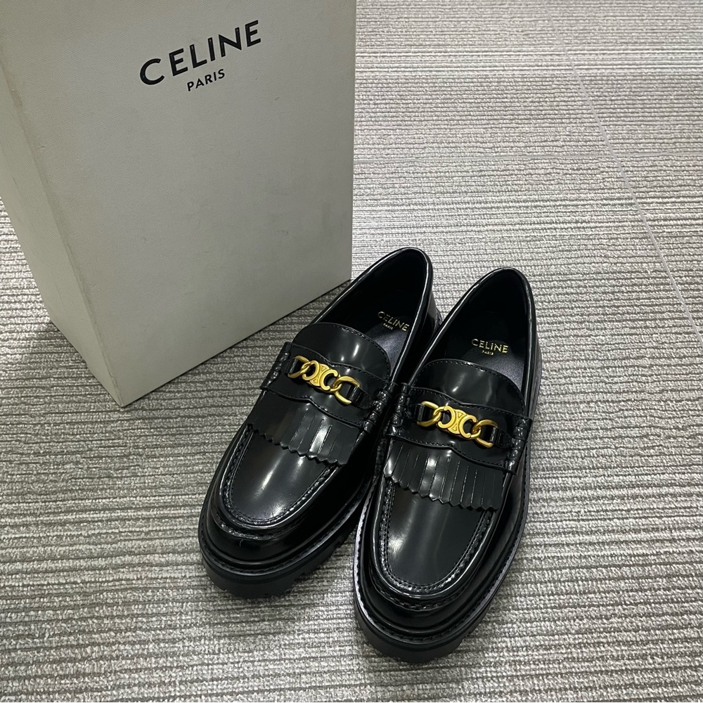 Celine Women's Black Loafers